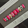 Barbie Round Press-On Nails | Medium Size | Classic Pink Glam