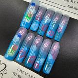 Ocean Apex - Krocaine-Style Airbrushed Killer Whale Press-On Nails (Medium Square) | Glam Nailz By Chloe