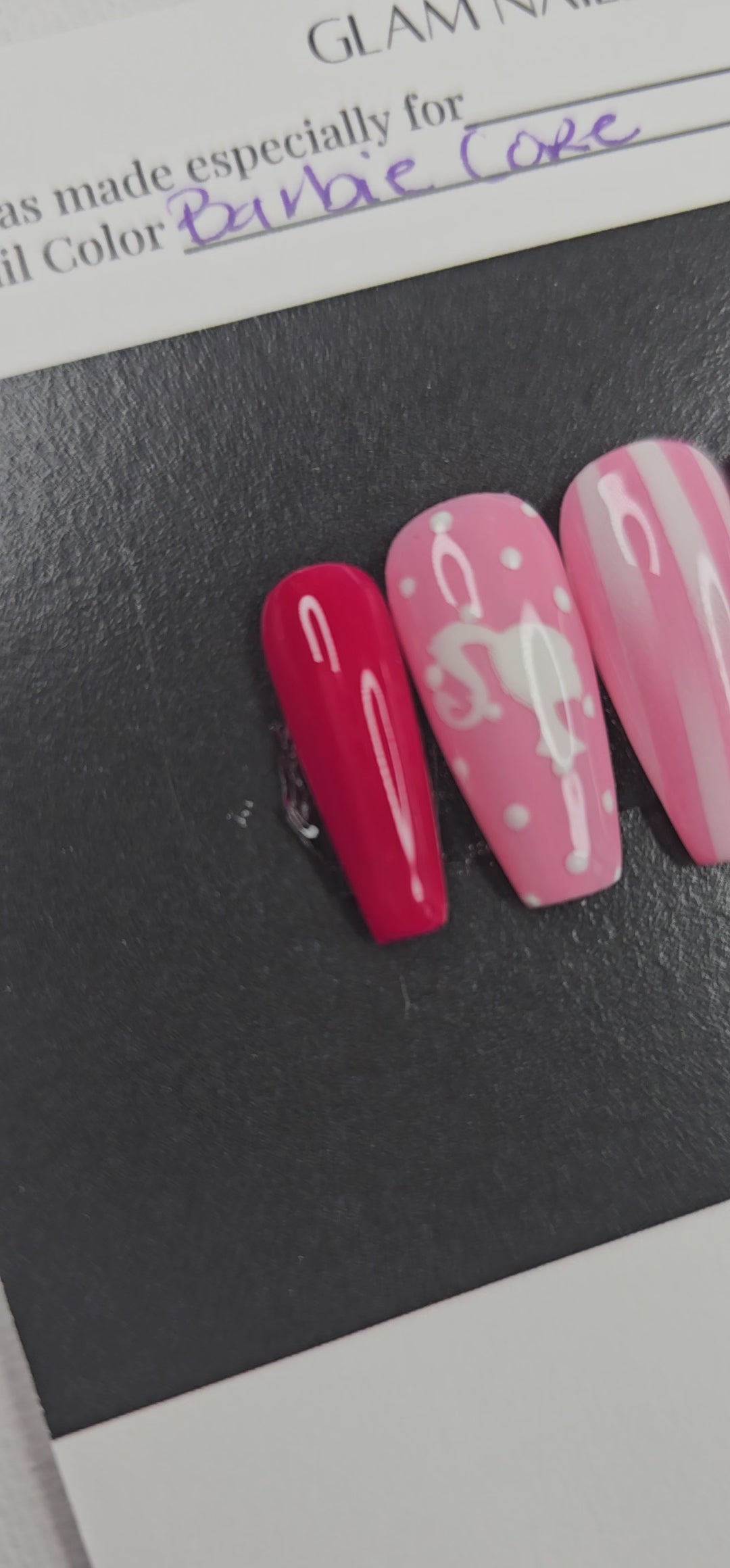 Barbie Coffin Medium Press-On Nails – Ready to Ship
