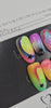 Cosmic Pop - Neon Airbrushed Geometric Press-On Nails (Medium, Round) | Glam Nailz By Chloe