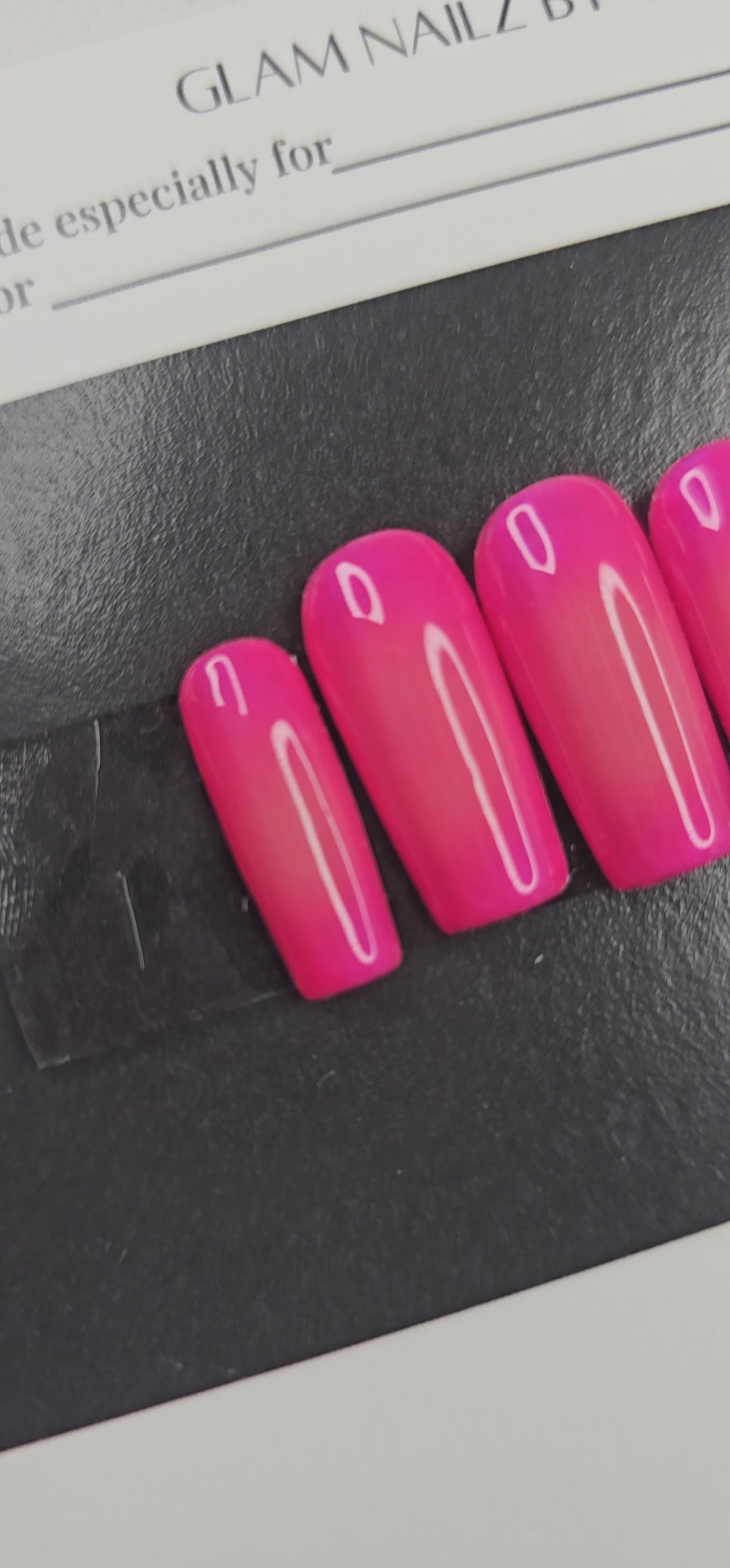 Barbie Pink Aura Press-On Nails (Medium, Square)