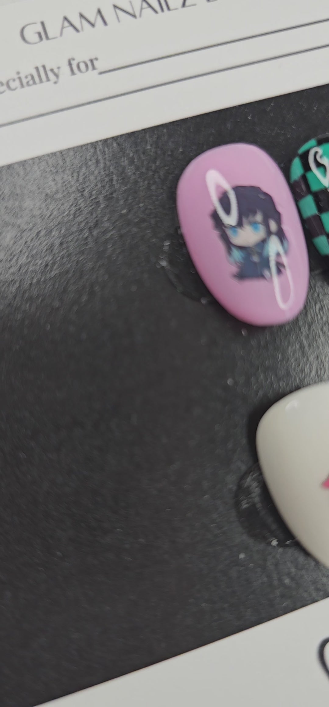 Demon Slay - Anime Press-On Nails (Medium, Round) | Glam Nailz By Chloe