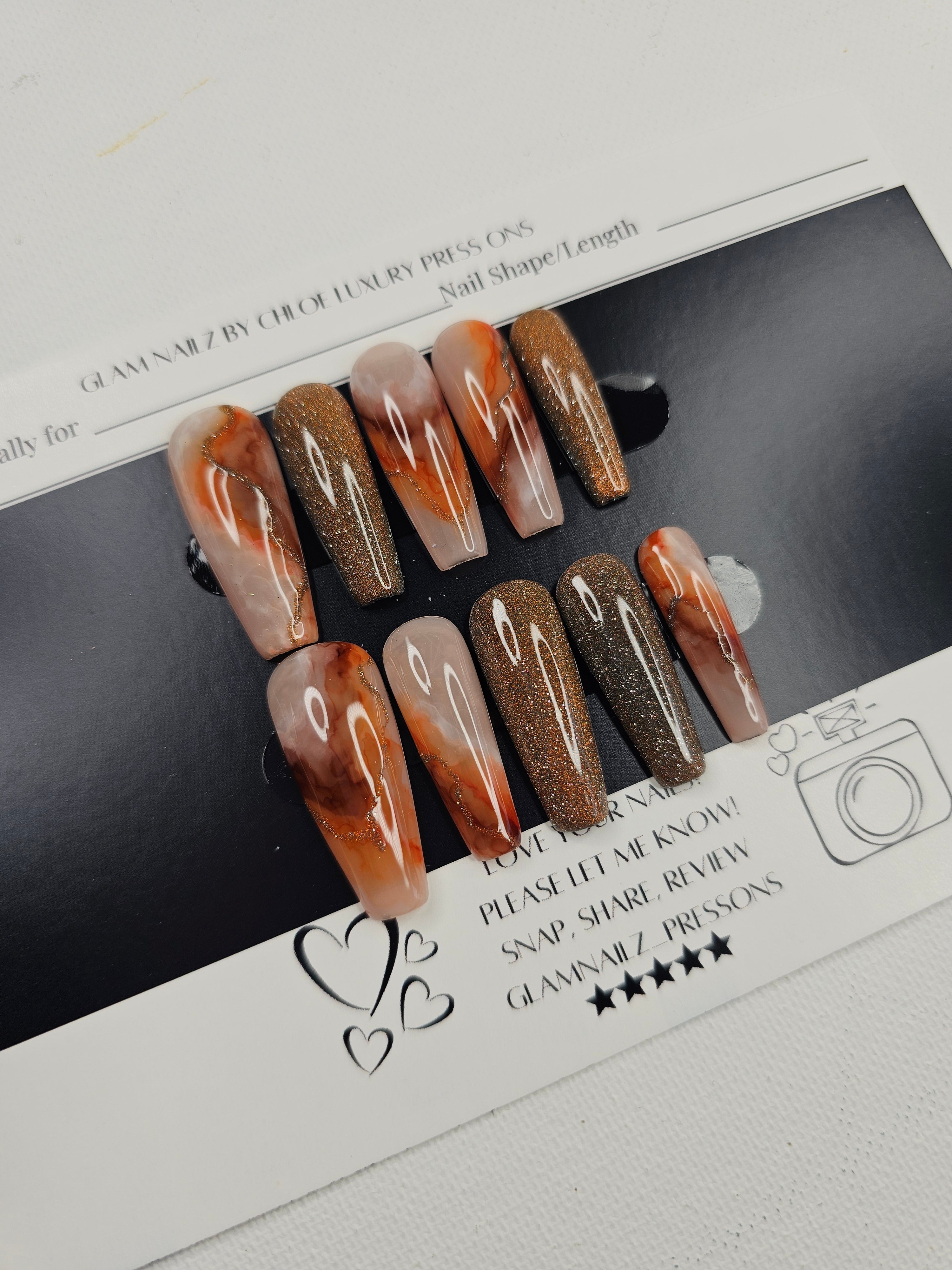 Medium Ballerina Long Marble Cateye Set