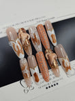 Desert Siren XL Oval Press-On Nails (One-of-a-Kind Set)