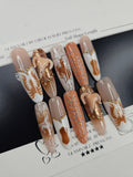 Desert Siren XL Oval Press-On Nails (One-of-a-Kind Set)