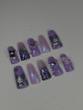 Little Devil" Kuromi Duck Press On Nails | Long Square