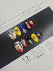 Pirate King - One Piece Anime Press-On Nails (Medium Round) | Glam Nailz By Chloe