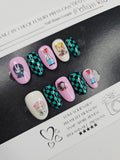 Demon Slay - Anime Press-On Nails (Medium, Round) | Glam Nailz By Chloe