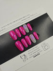 Blossom Glow - Spring Floral Press-On Nails (Medium) | Glam Nailz By Chloe