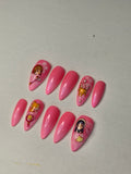 Sakura Magic" Cardcaptor Anime Press On Nails | Après Medium Stiletto