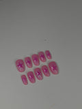 Star Girl" Aura Airbrush Press On Nails | Après Medium Round
