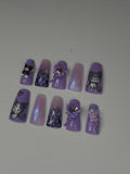 Little Devil" Kuromi Duck Press On Nails | Long Square